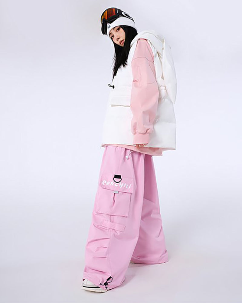 Ski Wear Unisex Thick Baggy Snow Pants