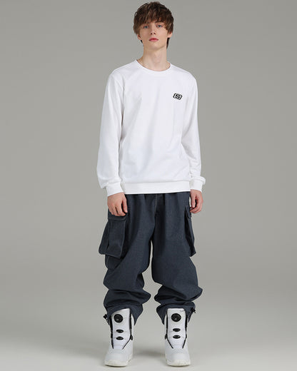 Ski Wear Snowboarding Denim Cargo Snow Pants -Unisex