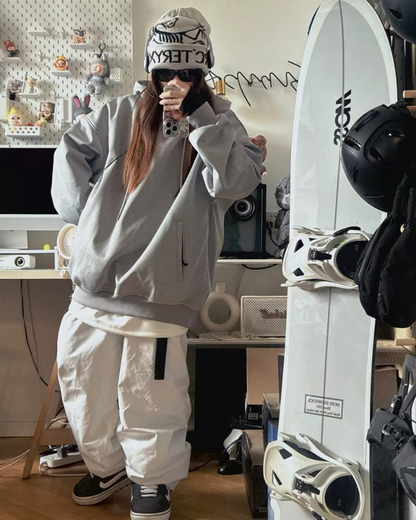 Ski Wear Loose Fit Waterproof Snowboard Ski Hoodie - Unisex