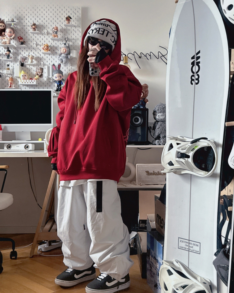 Ski Wear Loose Fit Waterproof Snowboard Ski Hoodie - Unisex