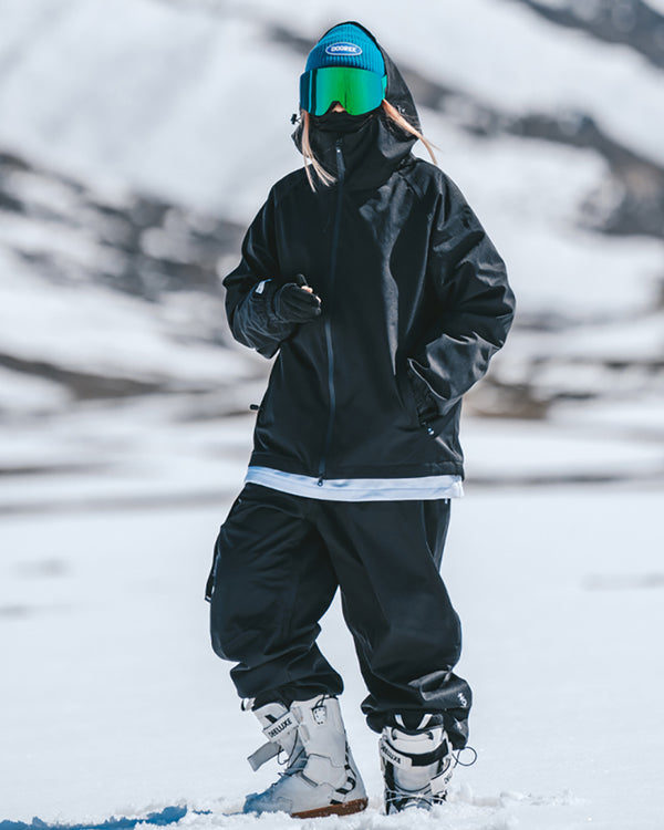 Ski Wear Loose Waterproof Unisex Snow Jacket&Pants