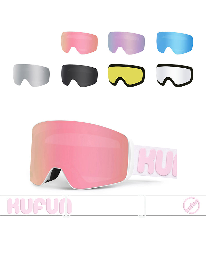 Ski Wear Magnetic Interchangeable Lens Unisex Ski Goggles