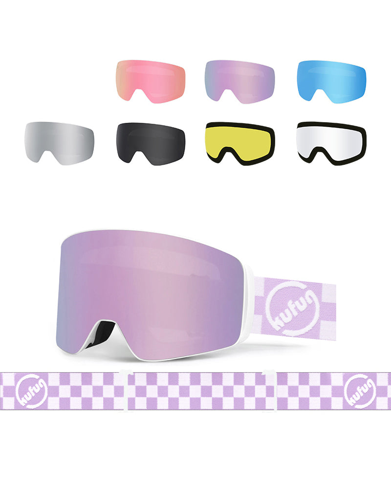 Ski Wear Magnetic Interchangeable Lens Unisex Ski Goggles