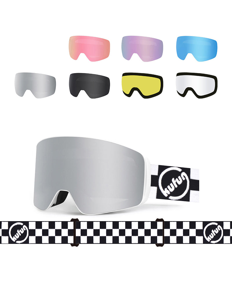 Ski Wear Magnetic Interchangeable Lens Unisex Ski Goggles