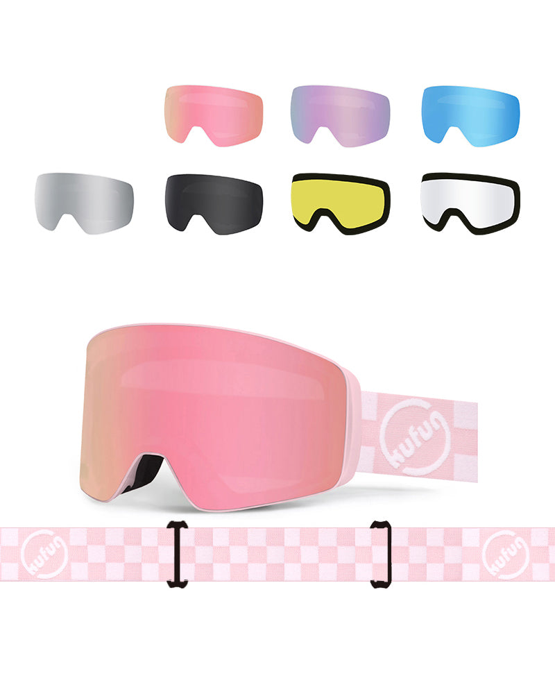 Ski Wear Magnetic Interchangeable Lens Unisex Ski Goggles