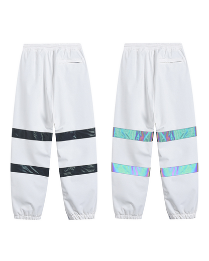 Ski Wear Neon Reflective Baggy Snow Pants -Unisex