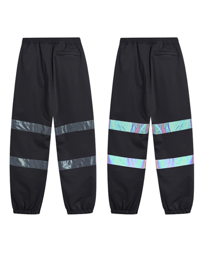 Ski Wear Neon Reflective Baggy Snow Pants -Unisex