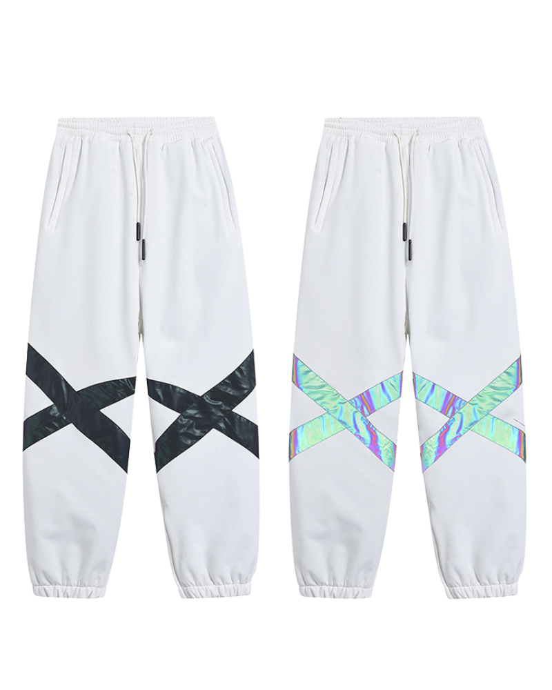 Ski Wear Neon Reflective Baggy Snow Pants -Unisex