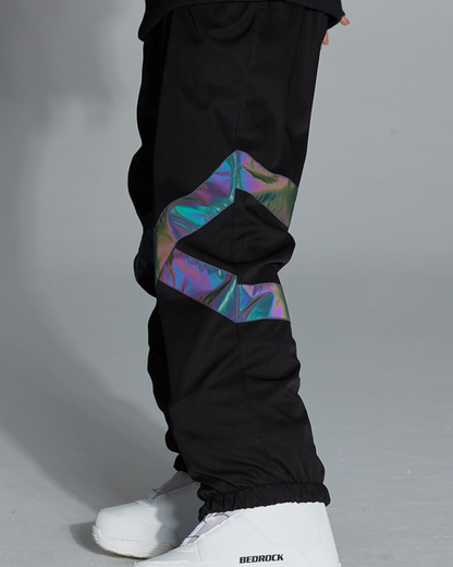 Ski Wear Neon Reflective Baggy Snow Pants -Unisex