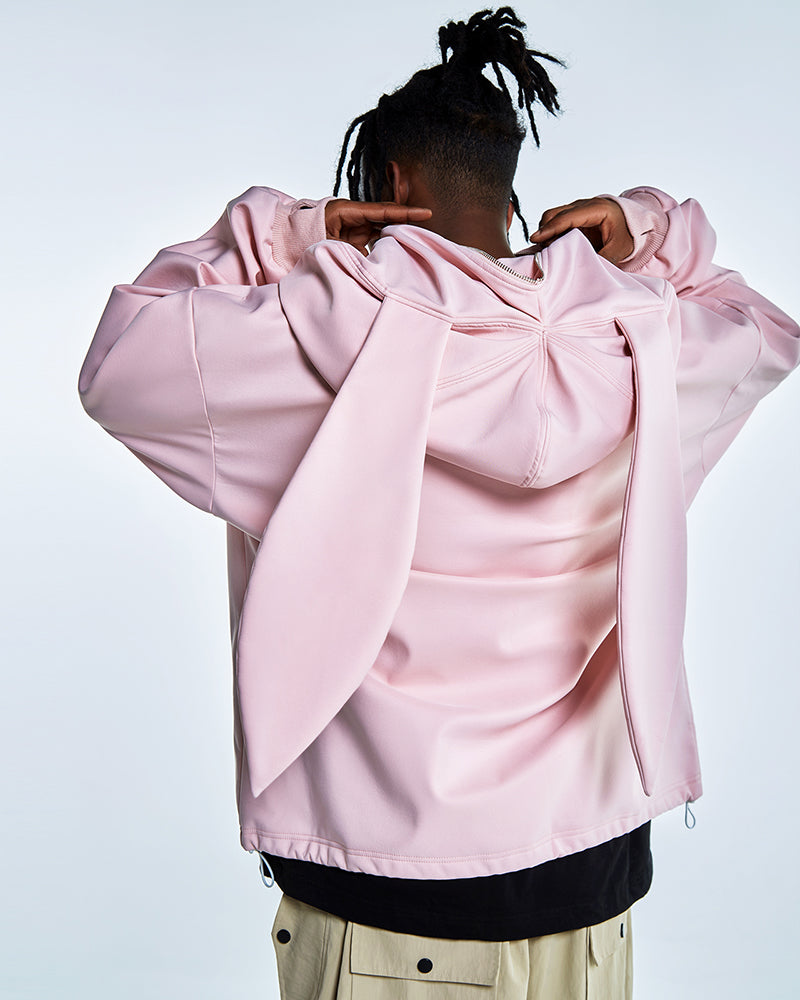 Ski Wear Outdoor Adorable Bunny Ears Warm Hoodie -Unisex