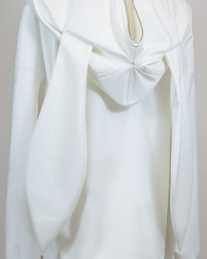 Ski Wear Outdoor Adorable Bunny Ears Warm Hoodie -Unisex