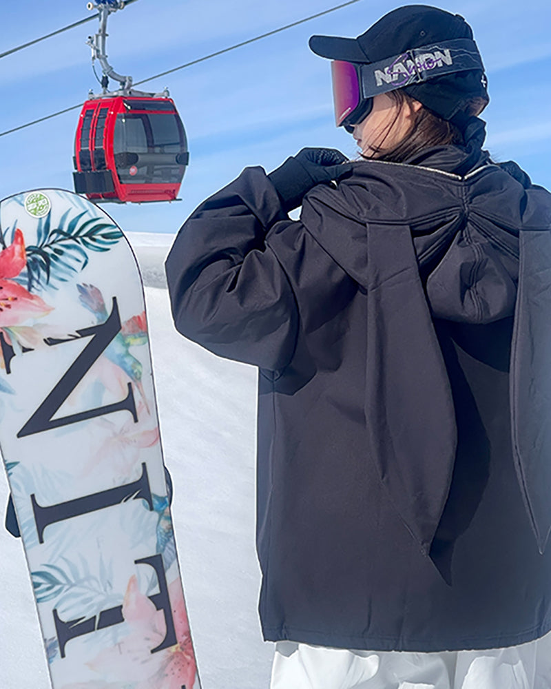 Ski Wear Outdoor Adorable Bunny Ears Warm Hoodie -Unisex