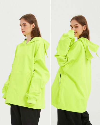 Ski Wear Outdoor Cat Ear Warm Hoodie - Women&