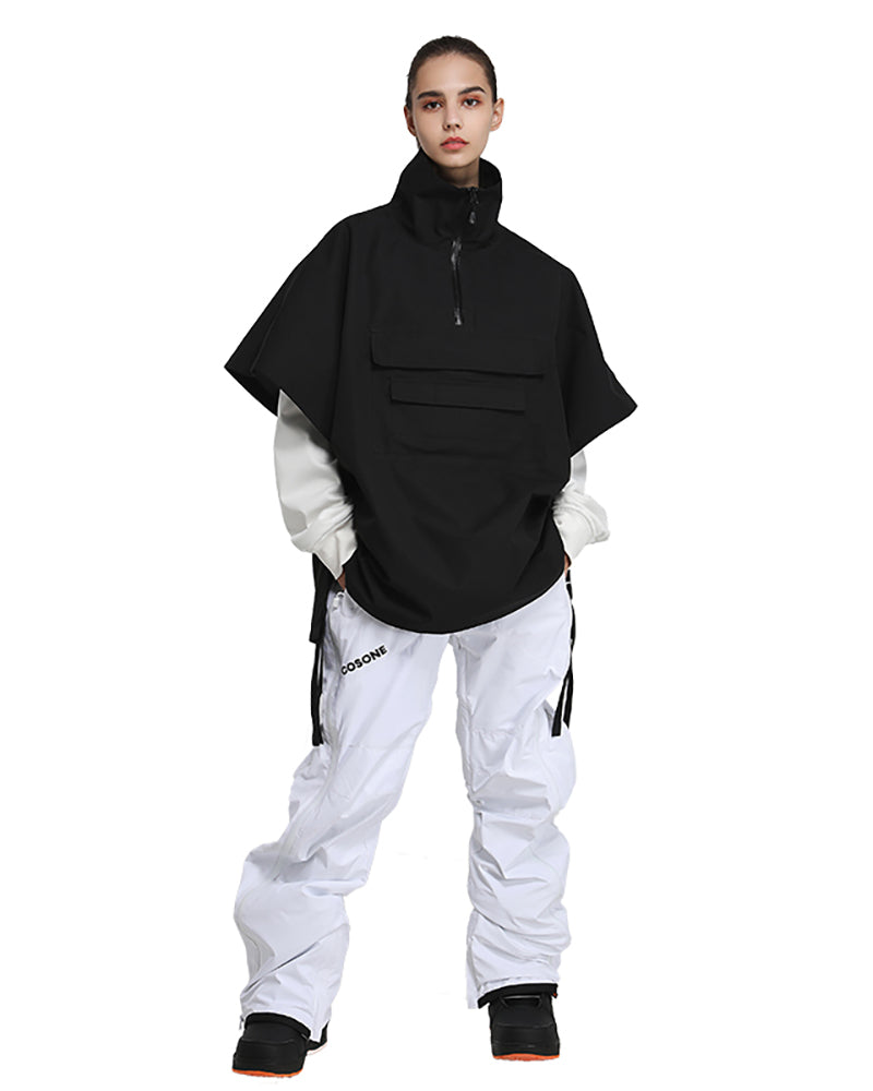 Ski Wear Outdoor Cloak Baggy Ski Jacket -Unisex
