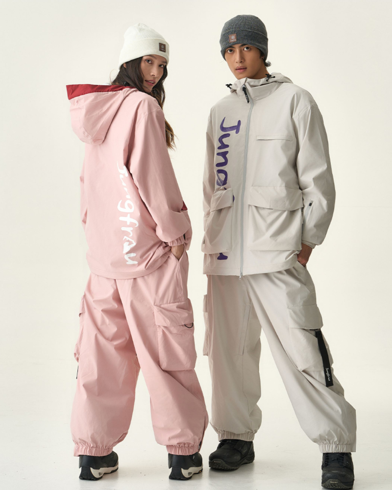 Ski Wear Insulated Cargo Snow Pants -Unisex