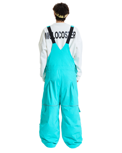 Ski Wear Snowboard Gear Reflective Stripe Ski Bibs - Unisex