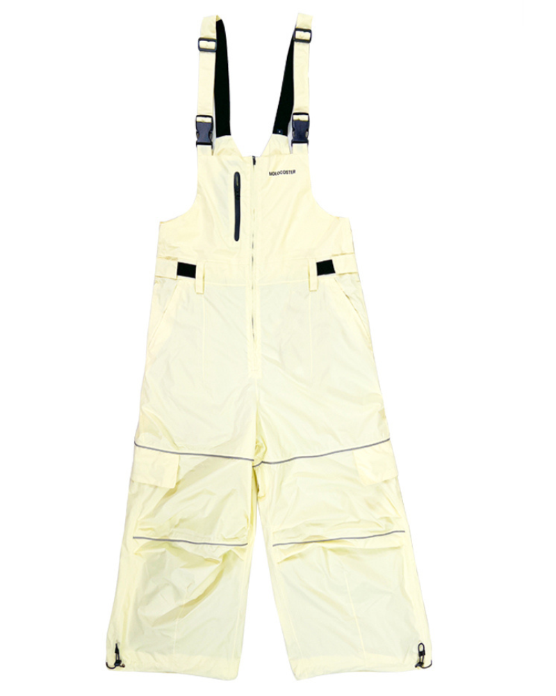 Ski Wear Snowboard Gear Reflective Stripe Ski Bibs - Unisex