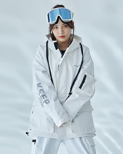 Ski Wear Snowboard Gear Cargo Jacket&amp;Pants Snow Suit - Women&