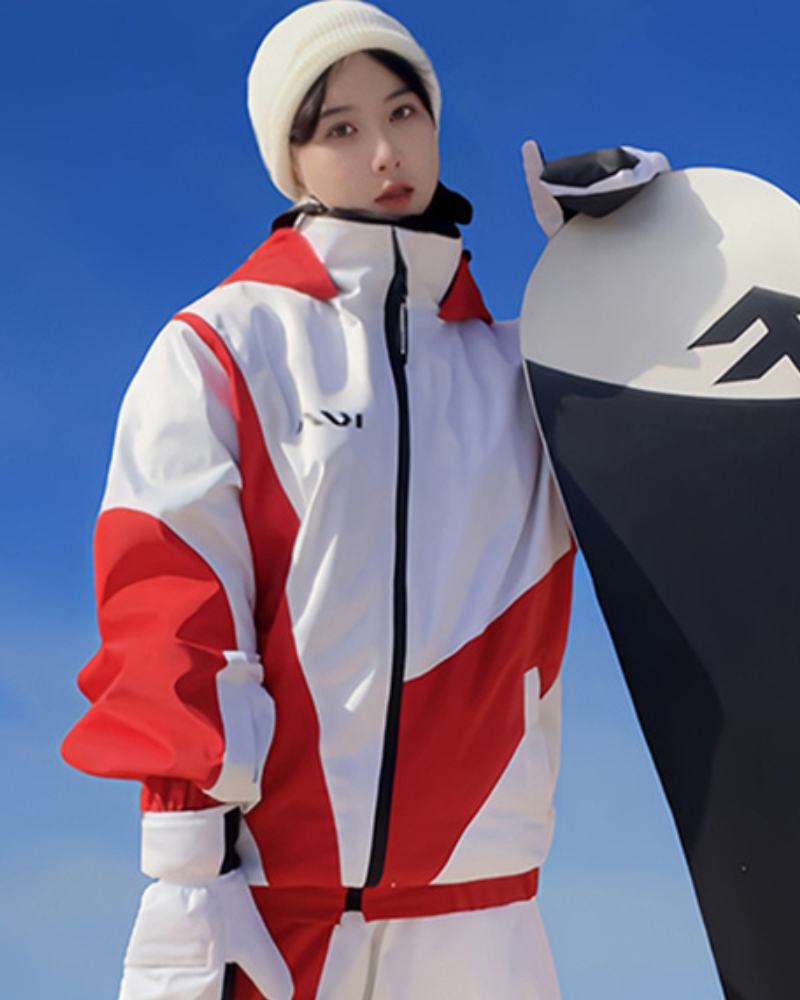 Ski Wear Patchwork Unisex Ski Jacket&Pants Suit