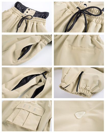 Ski Wear Snow Outfits Baggy Cargo Snow Pants - Unisex