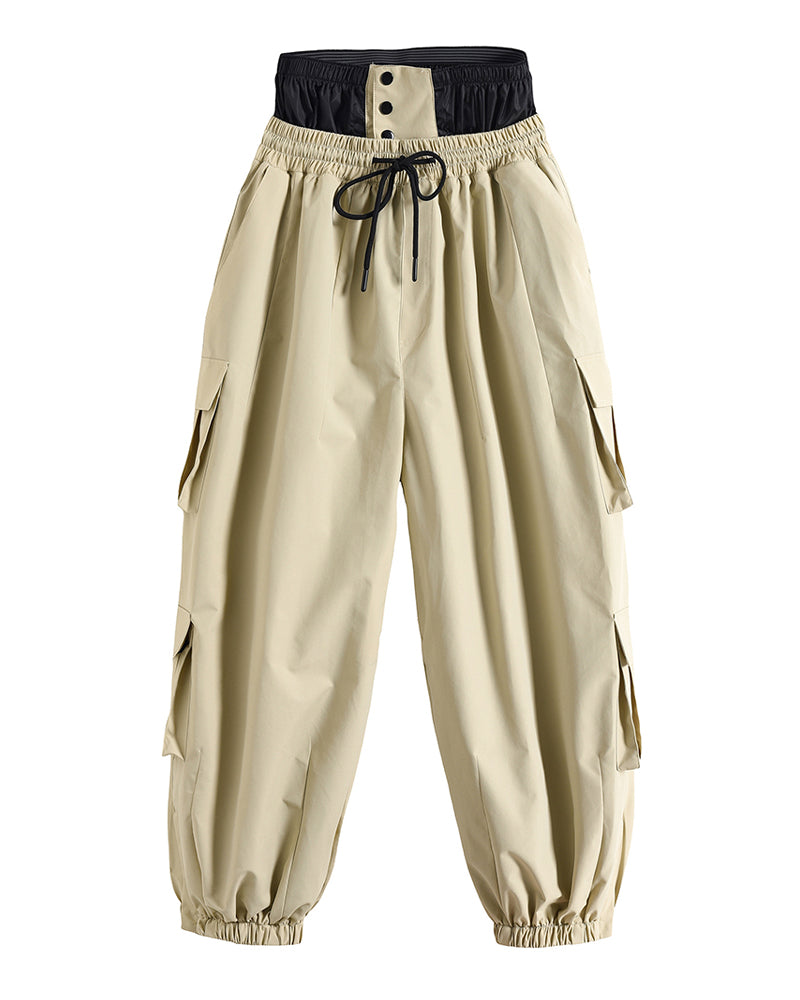 Ski Wear Snow Outfits Baggy Cargo Snow Pants - Unisex