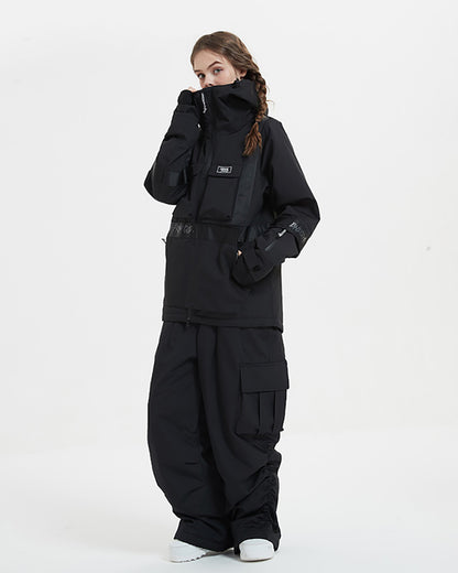 Ski Wear Snowboard Outfit Unisex Cargo Snow Suit -Women&