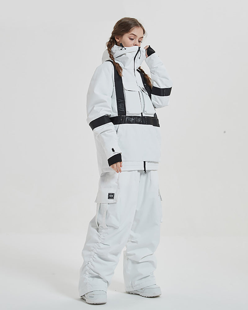 Ski Wear Snowboard Outfit Unisex Cargo Snow Suit