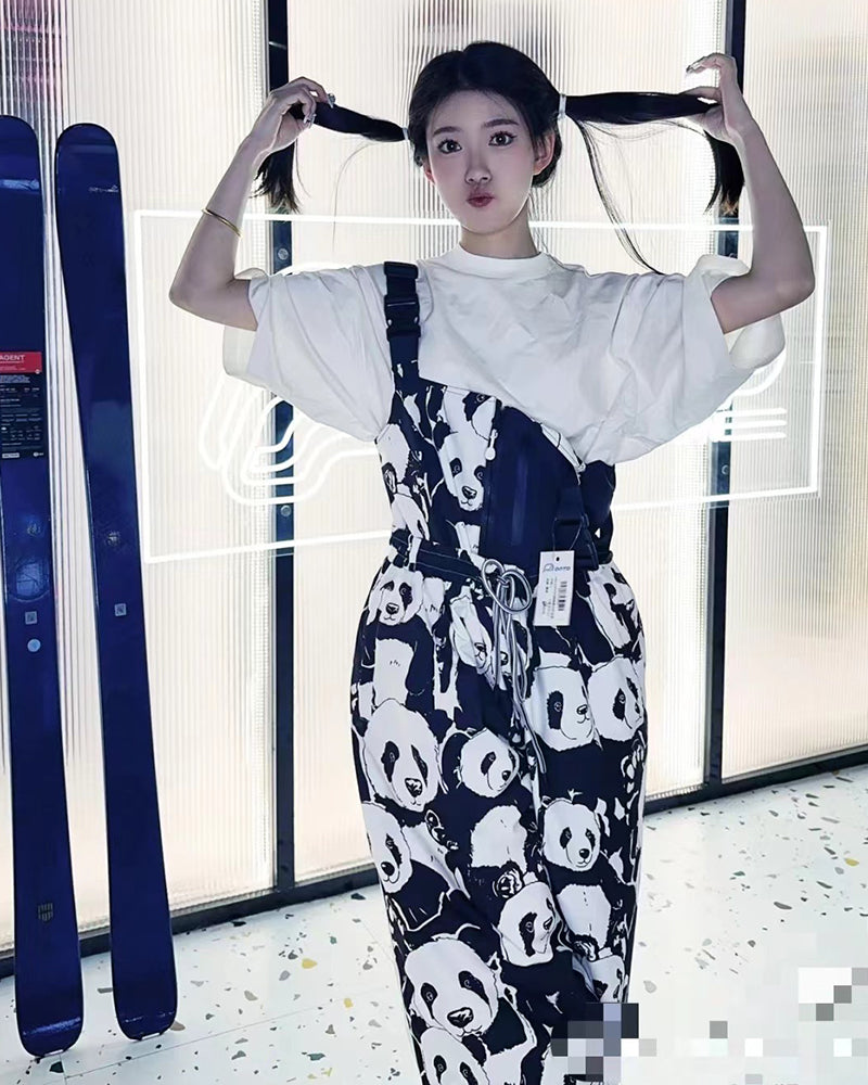 Ski Wear Panda Jacket&amp;Bibs Snow Suit -Unisex (Single Unit Available)