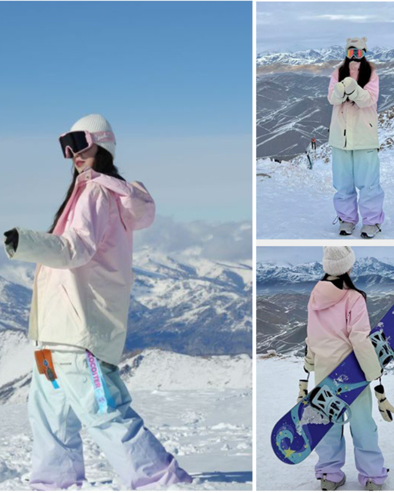 Ski Wear Snow Gear Rainbow Unicorn Unisex Snow Suit