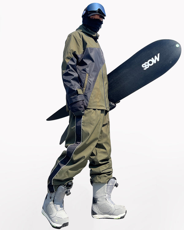 Ski Wear Spliced Full-Press Glue Unisex Snow Jacket&pants (Sold Separately)