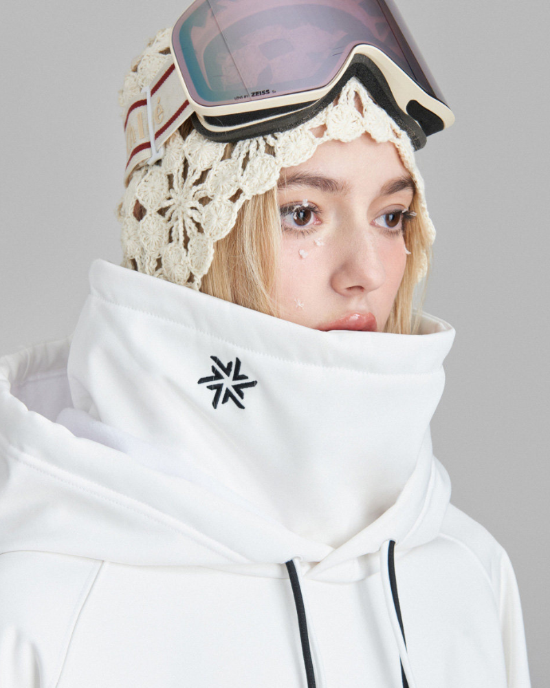 Ski Wear Waterproof &amp; Windproof Detachable Pullover Ski Hoodie - Unisex