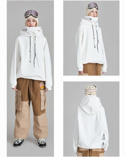Ski Wear Waterproof &amp; Windproof Detachable Pullover Ski Hoodie - Unisex