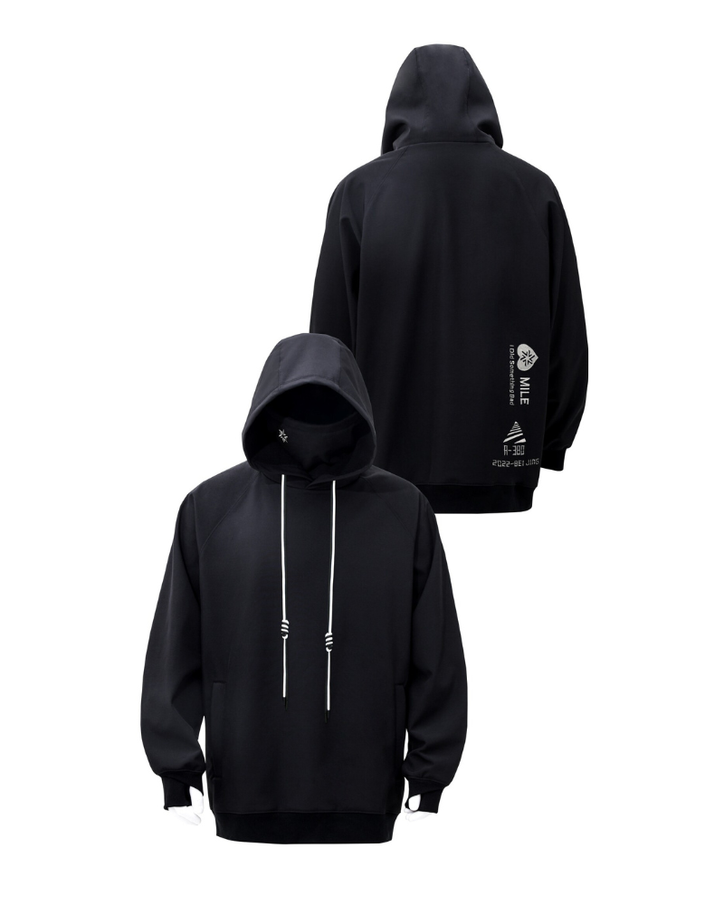 Ski Wear Waterproof &amp; Windproof Detachable Pullover Ski Hoodie - Unisex