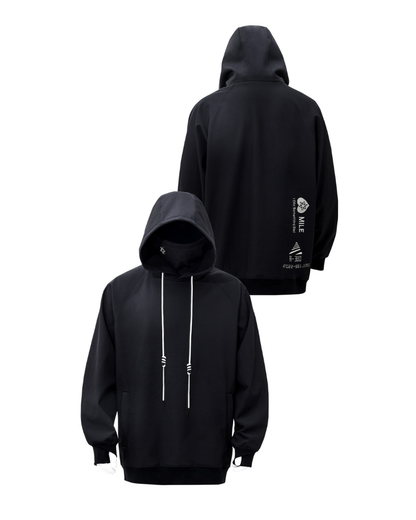 Ski Wear Waterproof &amp; Windproof Detachable Pullover Ski Hoodie - Unisex
