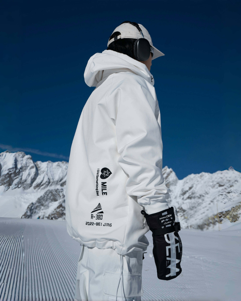Ski Wear Waterproof &amp; Windproof Detachable Pullover Ski Hoodie - Unisex