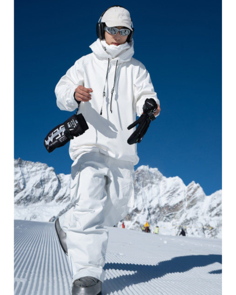 Ski Wear Waterproof &amp; Windproof Detachable Pullover Ski Hoodie - Unisex