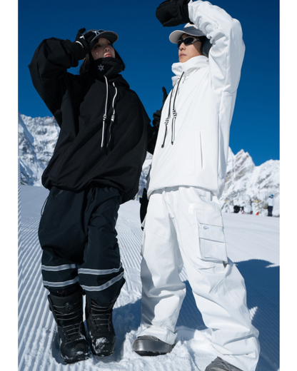 Ski Wear Waterproof &amp; Windproof Detachable Pullover Ski Hoodie - Unisex