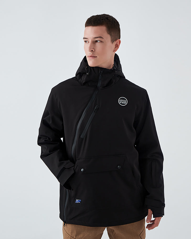 Ski Wear Diagonal Zipper Windproof Ski Jacket -Unisex