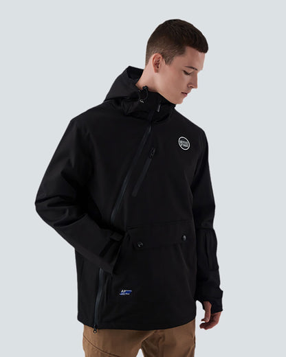 Ski Wear Diagonal Zipper Windproof Ski Jacket -Unisex