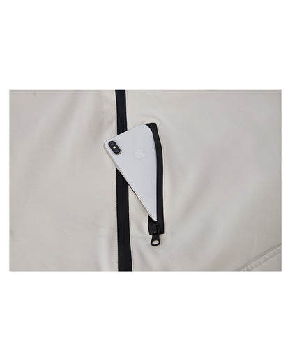 Ski Wear Diagonal Zipper Windproof Ski Jacket -Unisex