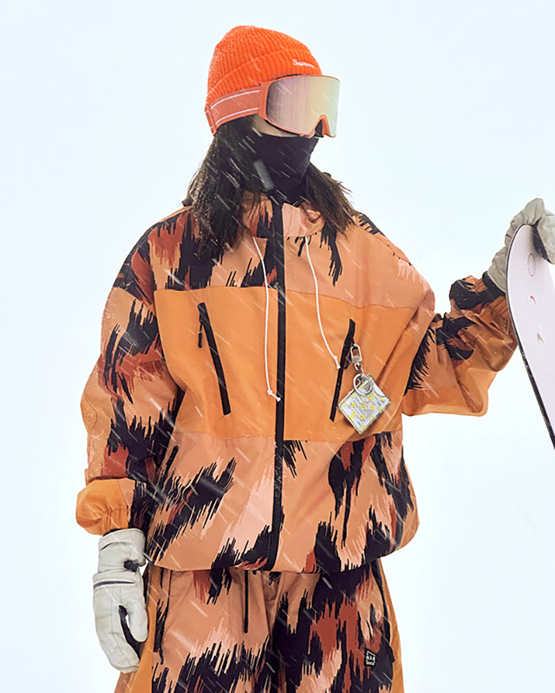 Ski Wear Colorful Unisex Snow Jacket&Pants Suit