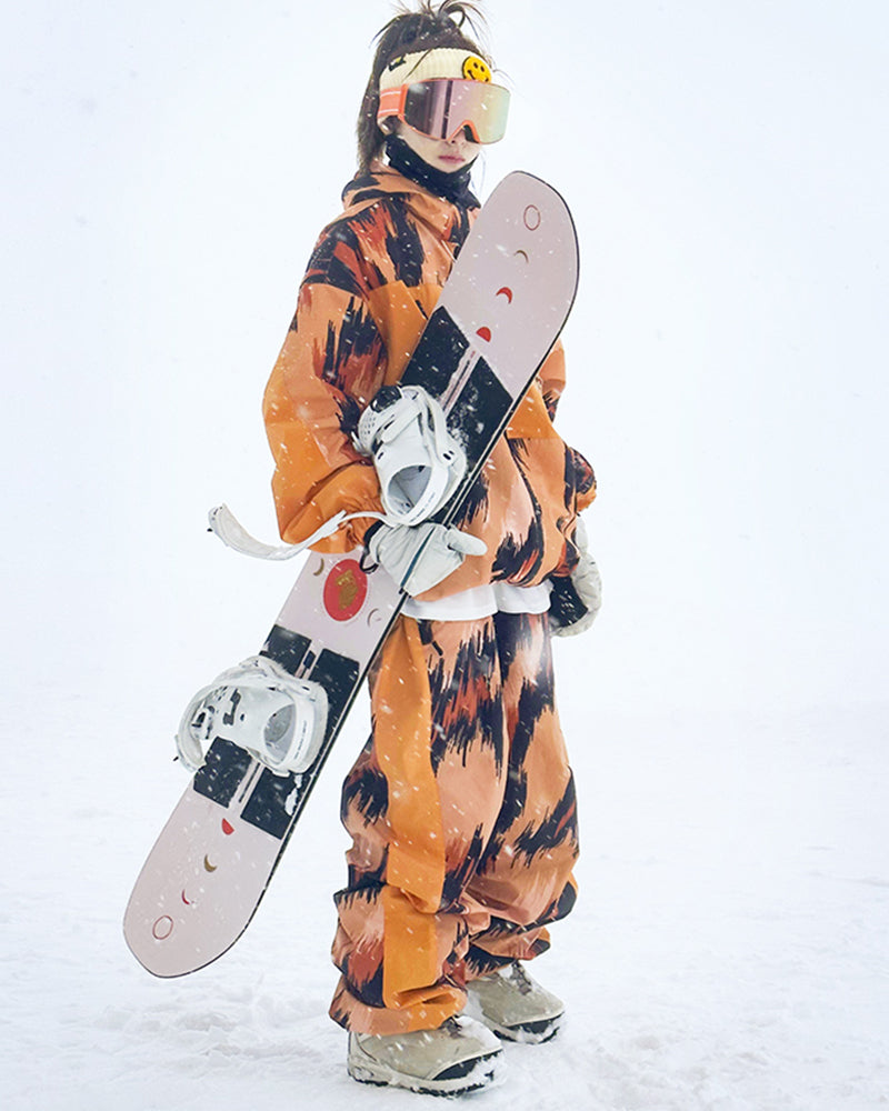 Ski Wear Colorful Unisex Snow Jacket&Pants Suit