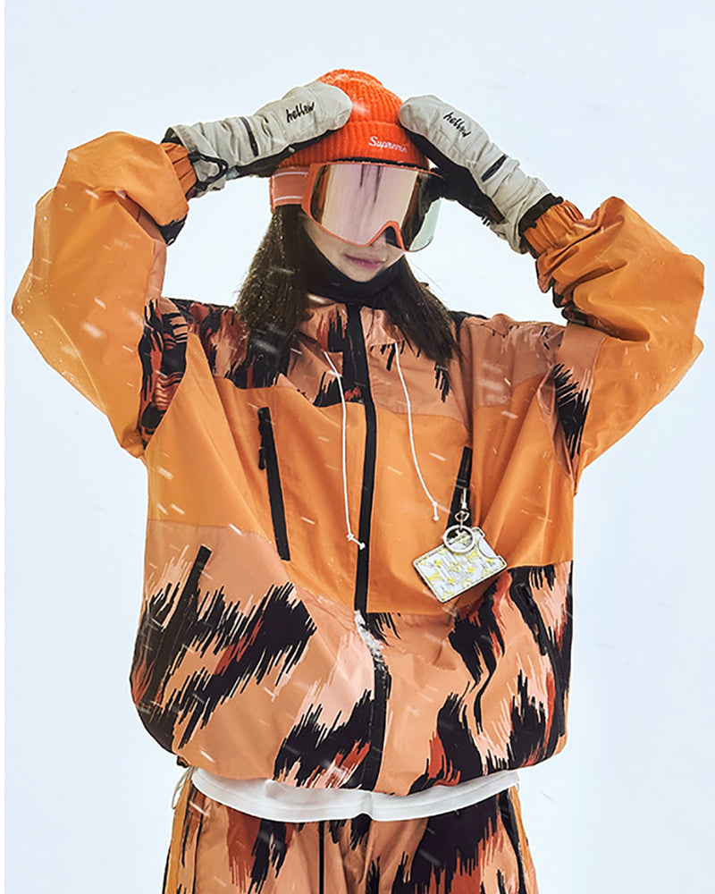 Ski Wear Colorful Unisex Snow Jacket&Pants Suit