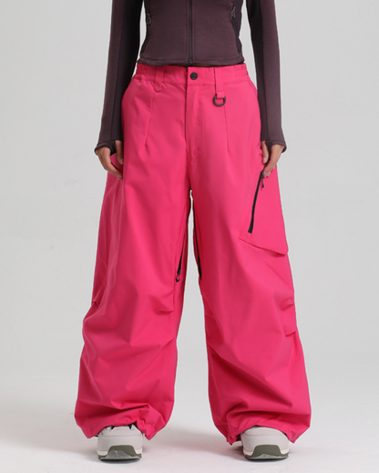 Ski Wear Snowboard Gear Cargo Baggy Snow Pants -Unisex