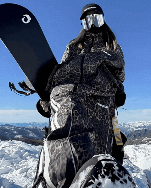 Ski Wear 3L Windproof Waterproof Leopard Ski Jacket &amp; Pants Set -Unisex