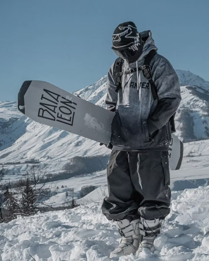 Ski Wear Gradient Color Warm Ski Hoodie - Unisex