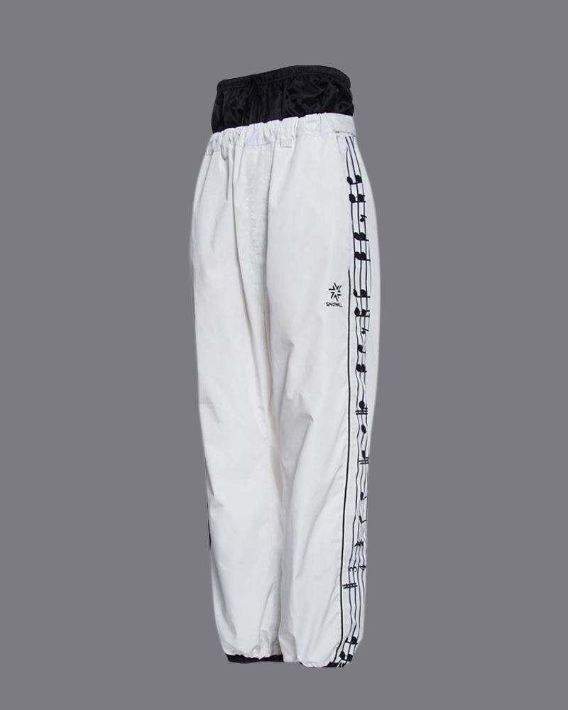 Ski Wear Music Warm Waterproof White Ski Suit -Unisex (Single Unit Available)