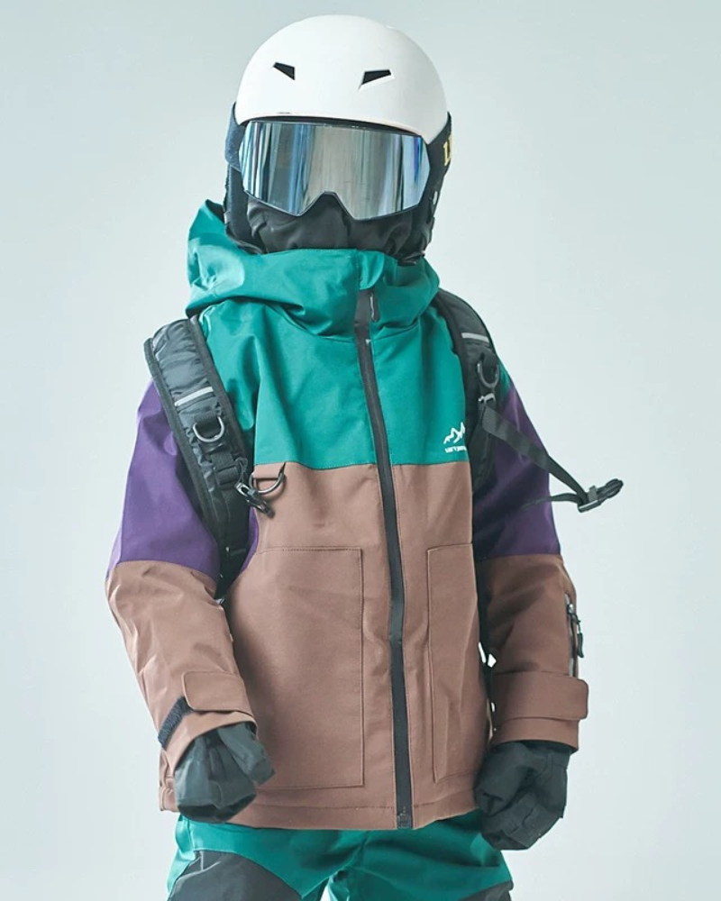 Ski Wear Outdoor Waterproof Jacket&amp;Bibs Kids Snow Suit (Single Unit Available)