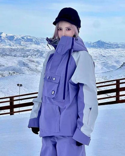 Ski Wear Snowboard 3L Purple Snow Jacket&amp;Pants Suit - Unisex (Single Unit Available)