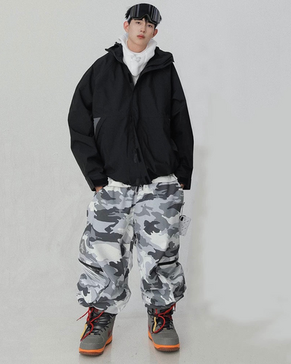 Ski Wear Snowboard Camo Cargo Baggy Snow Pants - Unisex